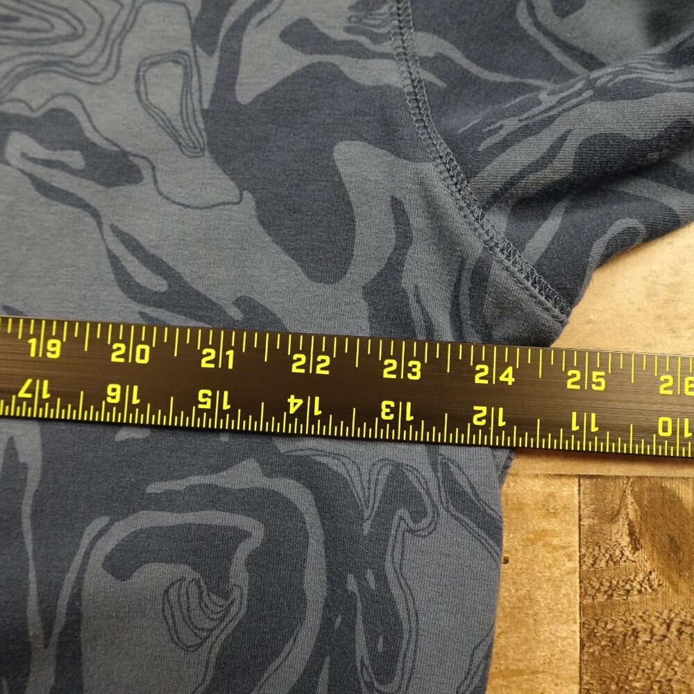 Eddie Bauer Camo Terrain Print Sweatshirt – Women's Size Large Blue Topography - Picture 4 of 11